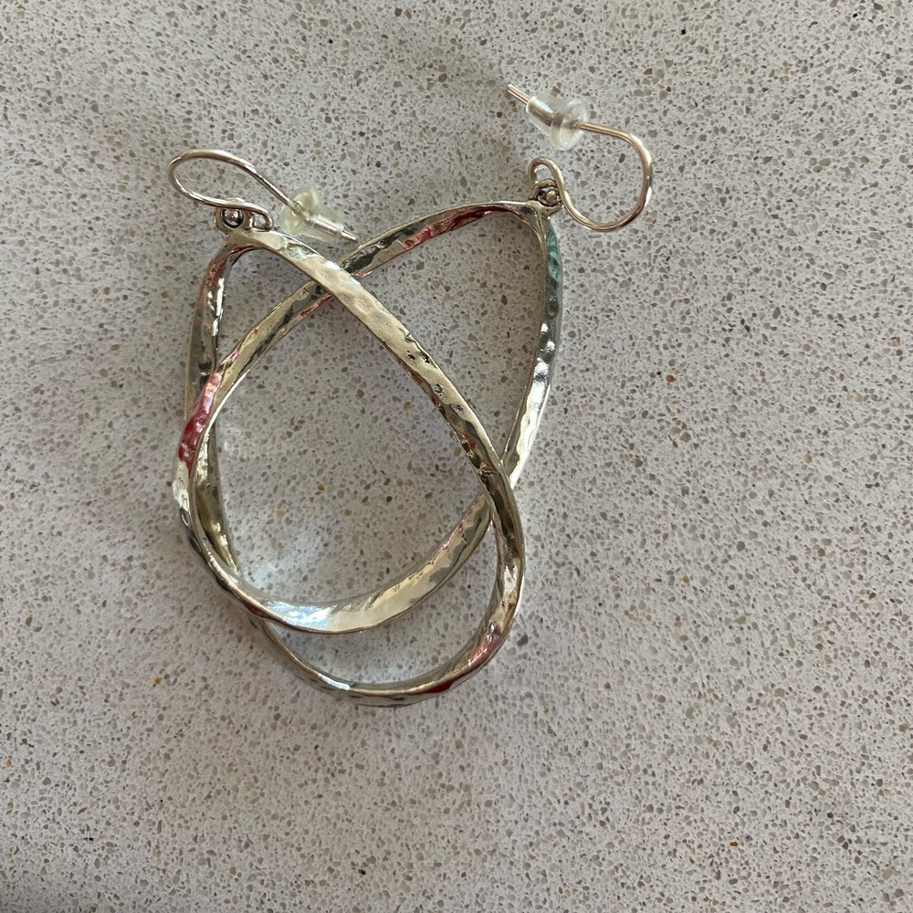 Sterling silver hoop earrings